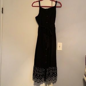Old Navy Black summer dress with embroidery XL